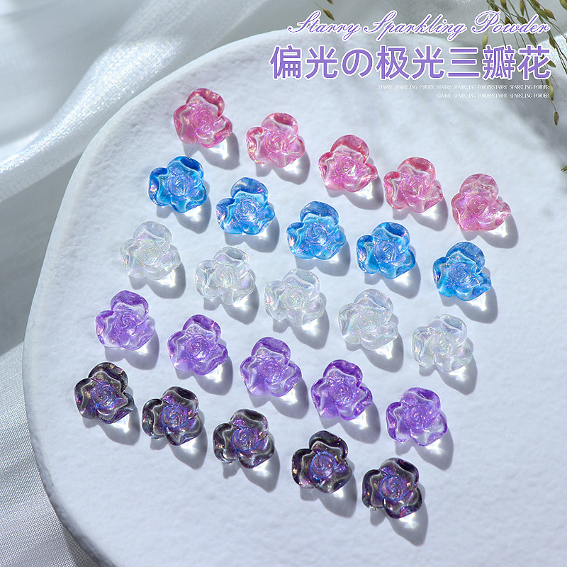Resin Glitter Pack - 50 peças/pacote 10x10mm glitter fino para
