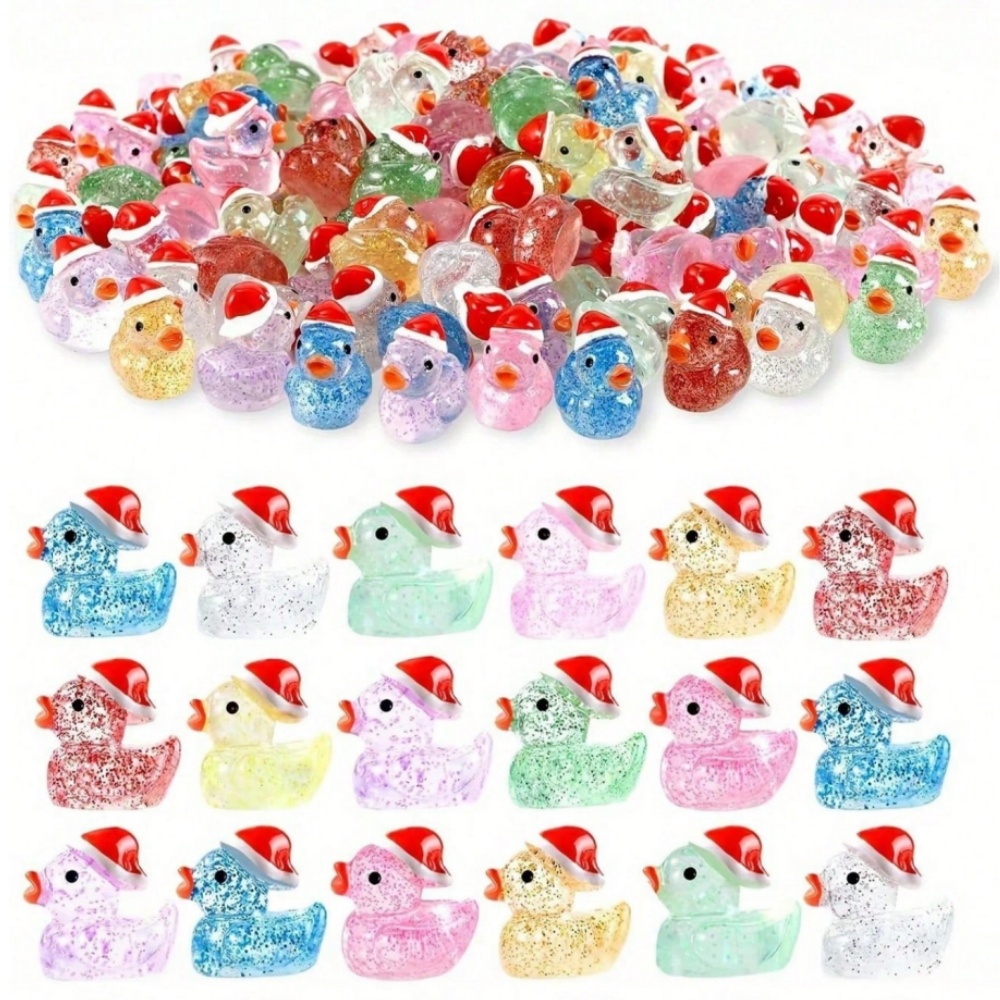 Resin Glitter Pack - Conjunto de 50 Patinhos de Borracha