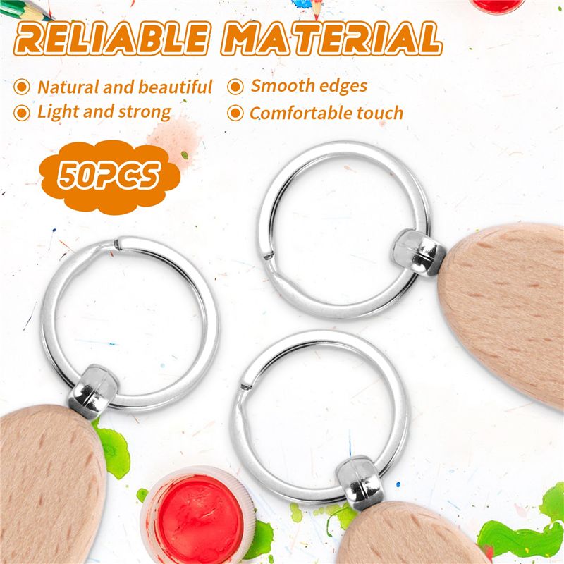 AT05-1 Conjunto de Chaveiros d - Wood Ring Blank avaliação e preço