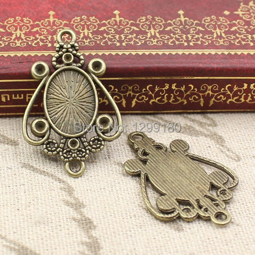 50 pçs/lote Liga Tom Bronze Ca - Bezels Set Pendant avaliação e preço