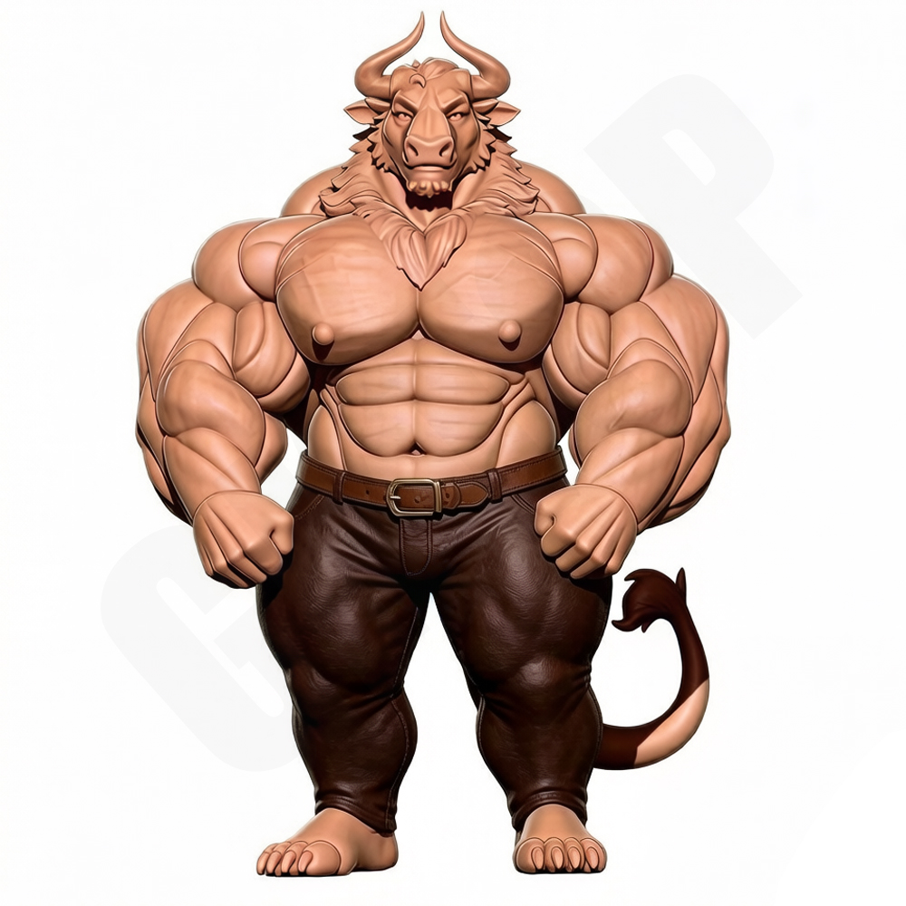 Hunky Fitness Muscle Bull 1/24 - Resin Craft Ideas avaliação e preço