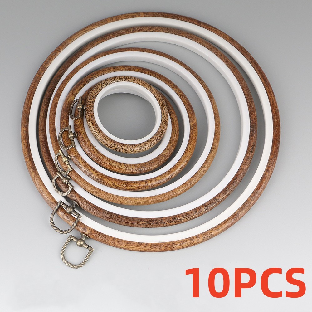 Rodada De Madeira Cor Bordado  - Wood Ring Blank avaliação e preço