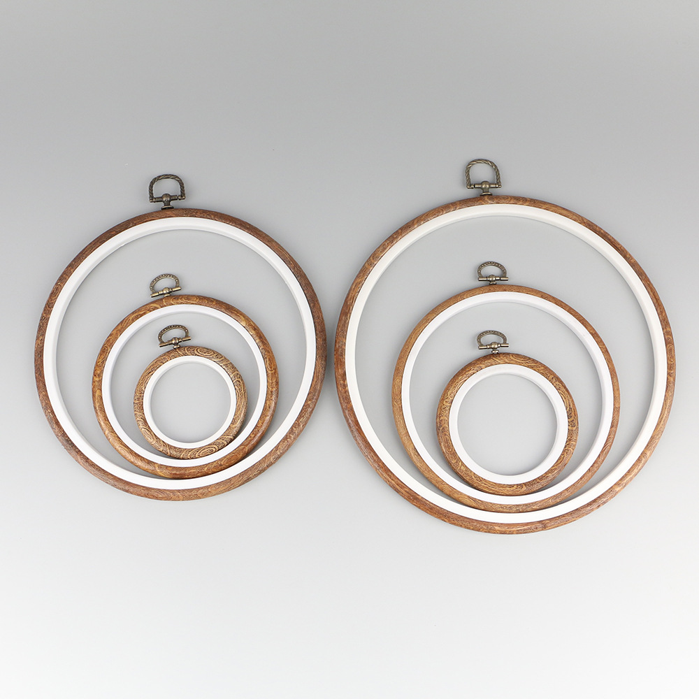 Rodada De Madeira Cor Bordado  - Wood Ring Blank avaliação e preço