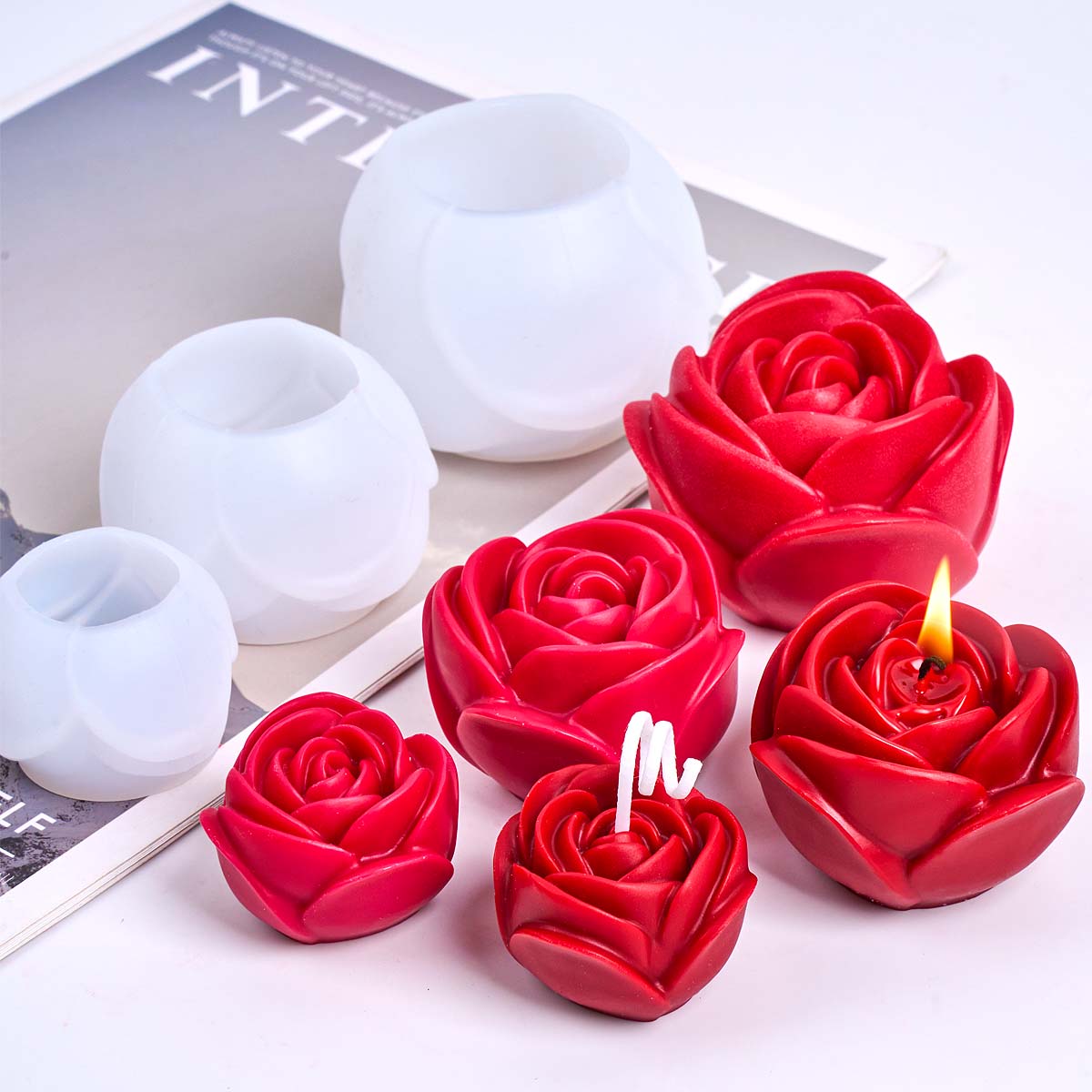 Molde de vela de silicone em f - Resin Craft Ideas avaliação e preço